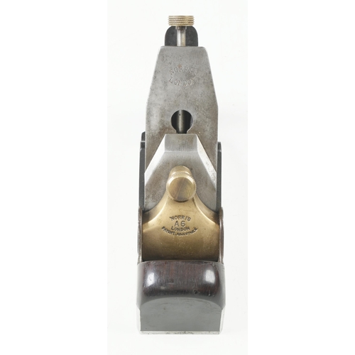 989 - A little used d/t steel NORRIS A6 smoother with London Patent Adjustable on lever 90% orig early Nor... 