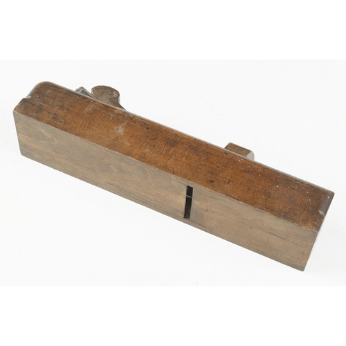 104 - A beech mitre plane with boxwood mouth adjustment (maker's name erased) G+