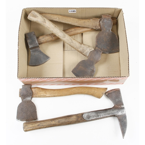 1185 - A fireman's axe and 4 other axes G