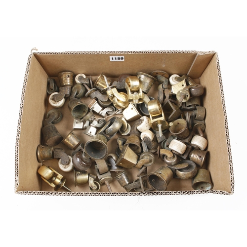 1189 - Quantity of brass caster wheels G