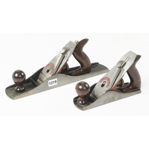 1219 - A pair of MILLERS FALLS Nos 9 and 15 adjustable bench planes G+