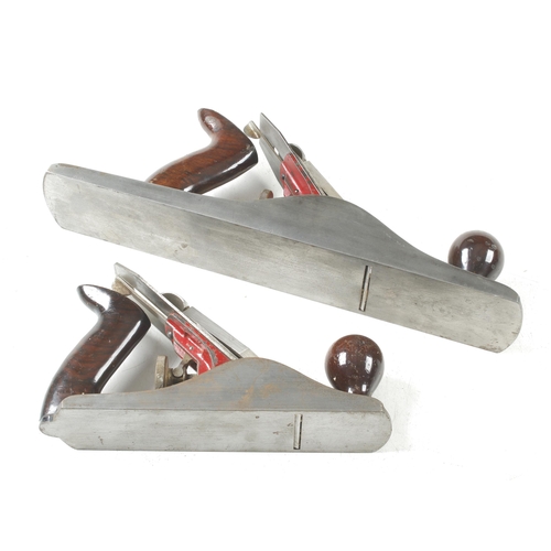 1219 - A pair of MILLERS FALLS Nos 9 and 15 adjustable bench planes G+