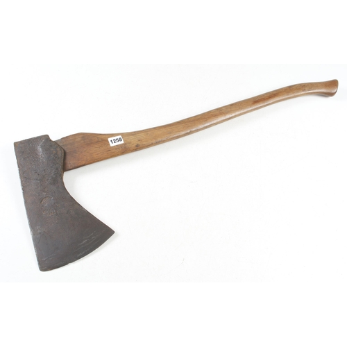 1258 - A heavy felling axe by WHITEHOUSE with Royal Oak Axes stamp 6