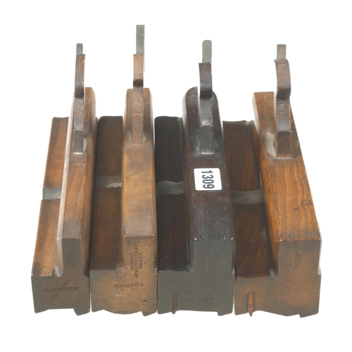 1309 - Four named moulding planes to 2 3/4