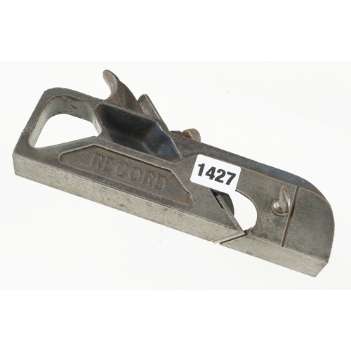 1427 - A RECORD No 712 rebate plane c/w orig iron, lacks depth stop G