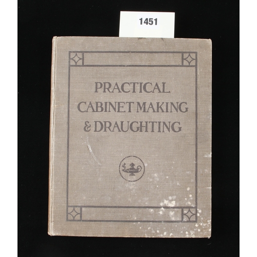 1451 - J.H.Rudd; Practical Cabinet Making and Draughting 1st/pub. 1912 h/b 184pp G