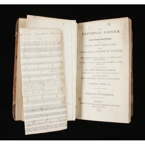 1457 - William Gutteridge; 1821 The Universal Gauger, A Practical System of Gauging, According to the New I... 