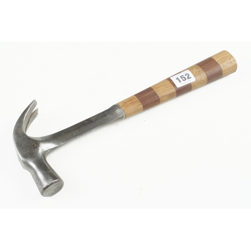 152 - An ESTWING claw hammer with well replaced handle G+