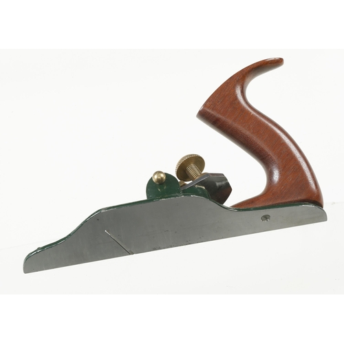 1535 - A Lancashire pattern shouldering plane with mahogany handle, re-painted G++