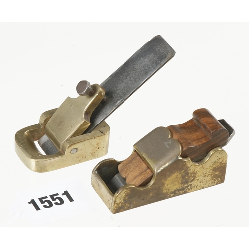 1551 - Two small brass planes 2