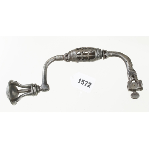 1572 - An unusual 16/17c French or German, hand forged, locksmith's or armourer's three bar cage head brace... 