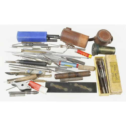 177 - A box of small watchmakers tools G