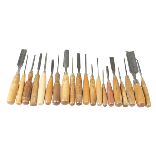 181 - 20 chisels and gouges G+