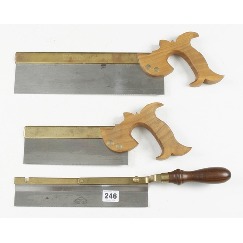 246 - Two recent b/b tenon saws and a veneer saw G++