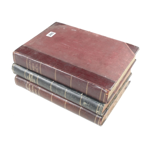 265 - Three bound vols of trade magazines; The Carpenter & Builder 1890 and 1891 and Builder's World 1903 ... 