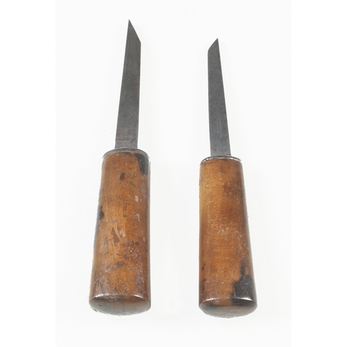 288 - Two mortice chisels by FENTON & MARSDEN G+