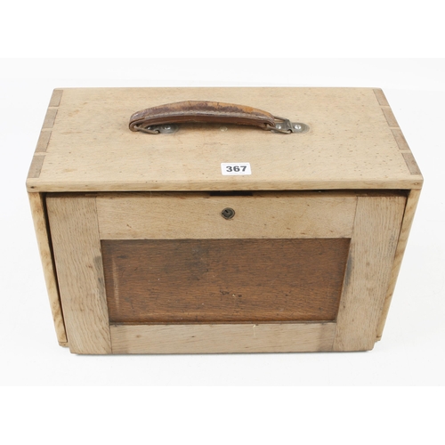 367 - An engineer's 7 drawer tool chest with stripped exterior G+