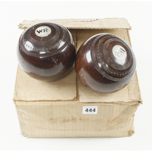 444 - A set of 4 lignum bowls G++