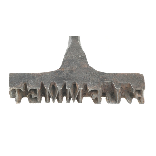 455 - A French branding iron for F.Lemmet (slight damage to the e) G