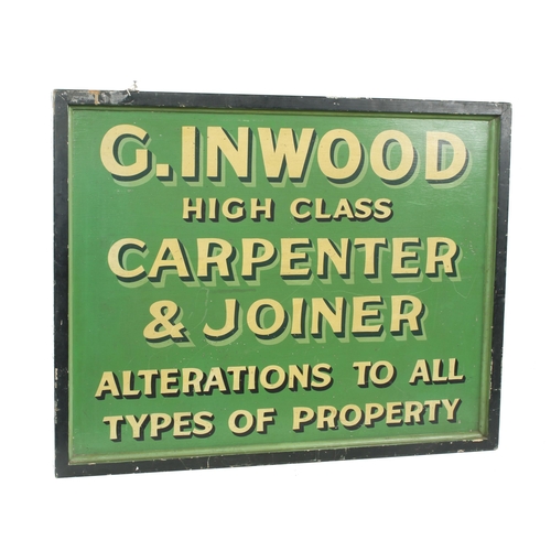 571 - A carpenter's advertising board 35