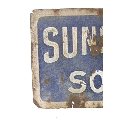 575 - Two enamelled steel advertising signs for Sunlight Soap 36