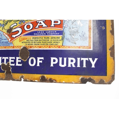 575 - Two enamelled steel advertising signs for Sunlight Soap 36