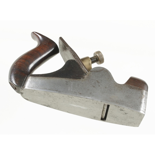 594 - An early NORRIS No 2 d/t steel smoother, chip to handle spur, crack to front infill and iron kaput, ... 