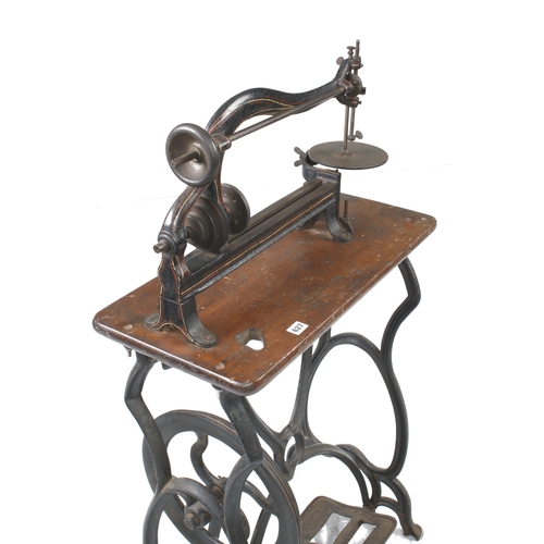 627 - A Victorian treadle leather stitching machine G