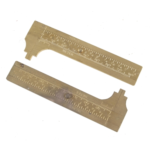 736 - 22 unused brass caliper gauges F