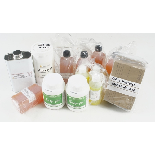 763 - Quantity of oxidising solution, flux powder etc F