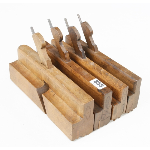 855 - Four MATHIESON moulding planes G+