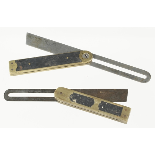 94 - Two brass framed sliding bevels G