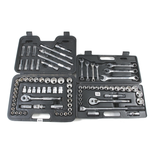 945 - Two socket sets by HALFORD and METRINCH G++