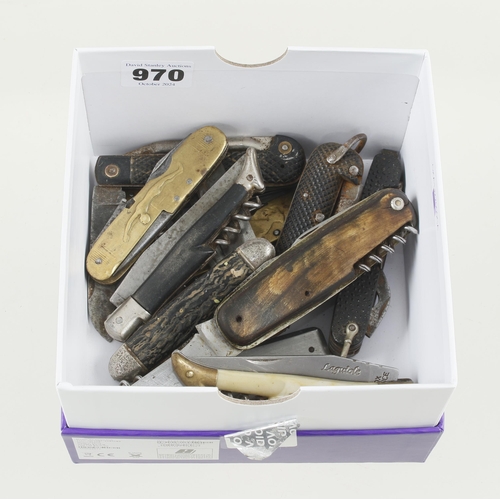 970 - 13 penknives G