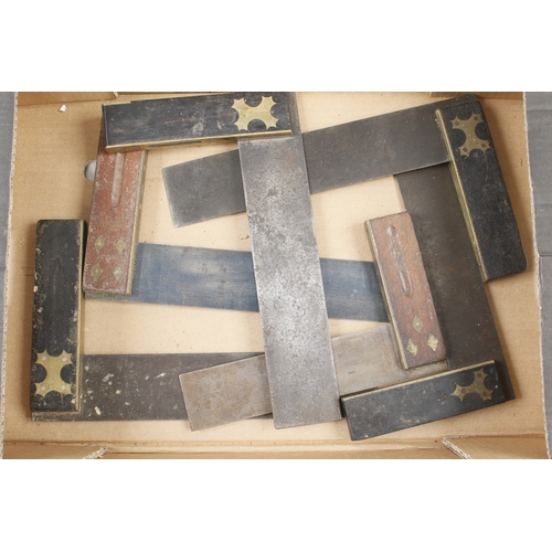 507 - 10 rosewood or ebony squares with 12