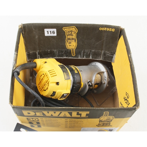 116 - A DEWALT No 26200 router/trimmer 240v in orig box