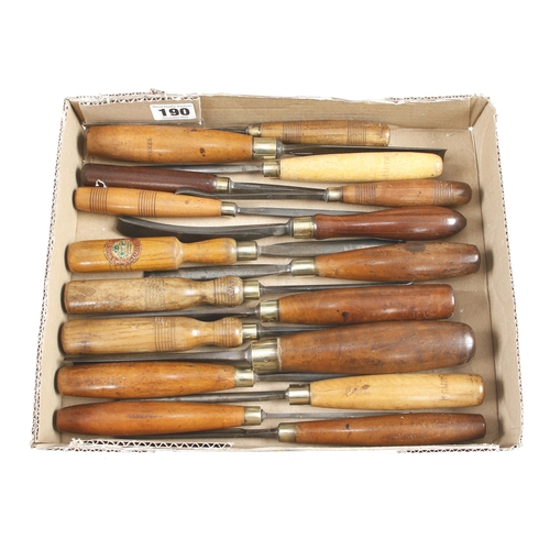 190 - 17 carving tools G+