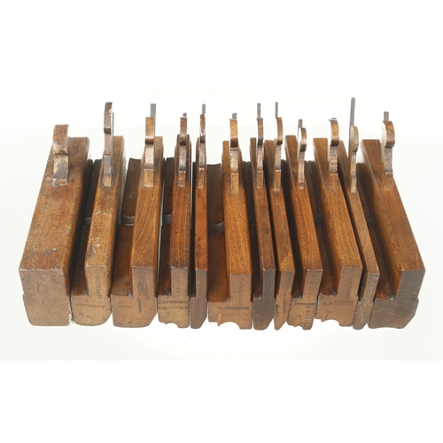 195 - 12 moulding planes by CARVER G+