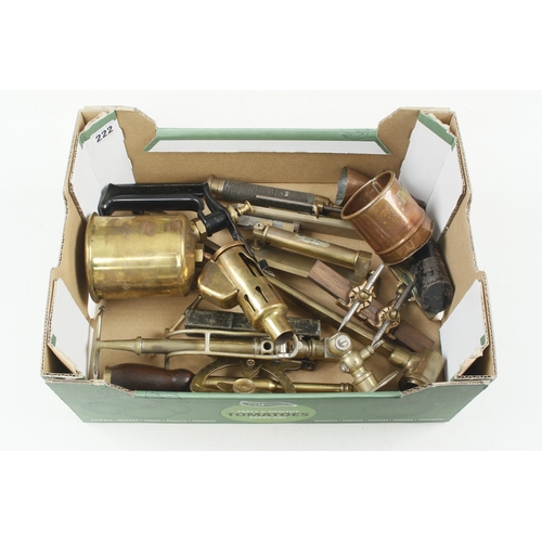 222 - Quantity of interesting brass tools G