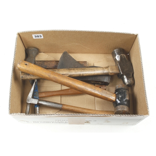 303 - Two unusual hammers and 4 others G+