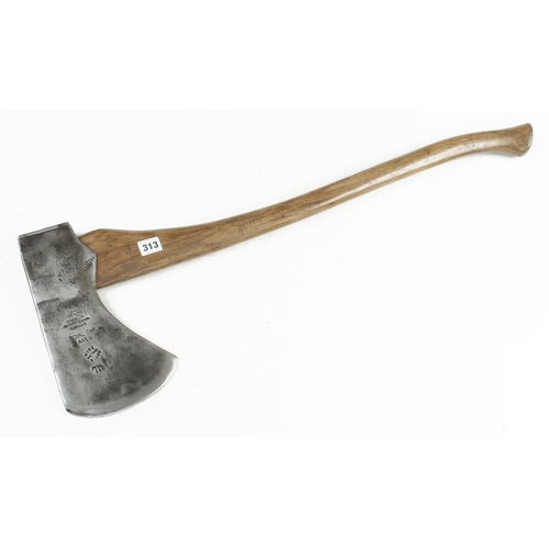 313 - A 7lbs felling axe by WHITEHOUSE marked Royal Oak Axes G+