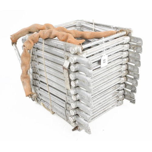 53 - An unusual aluminium concertina escape ladder, opens to 4m G