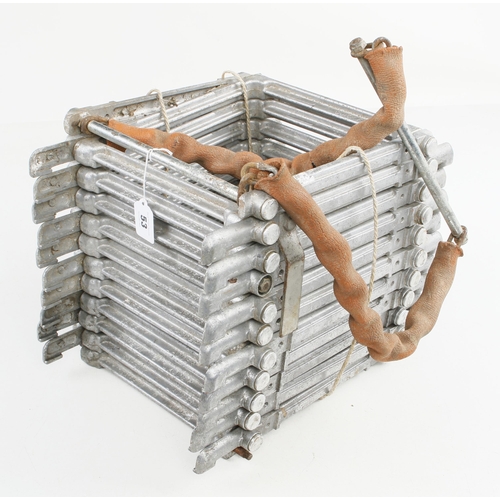 53 - An unusual aluminium concertina escape ladder, opens to 4m G