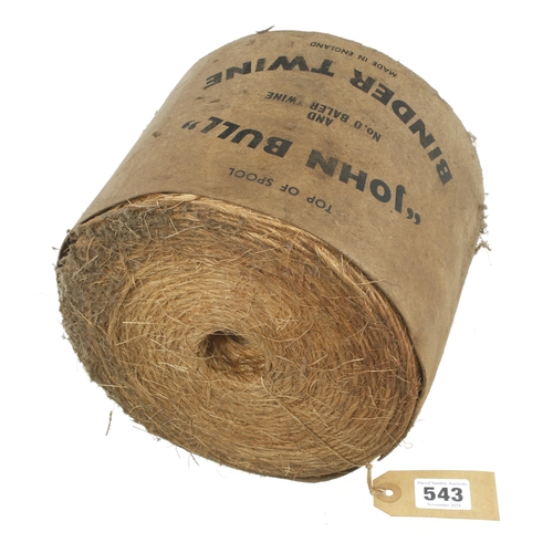 543 - An unused spool of JOHN BULL binder twine c1940 G