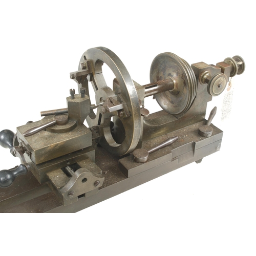 594 - An early clockmaker's lathe by HASWELL London with 15