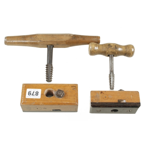 879 - Two screwboxes and taps by MARSDEN BROS 5/8