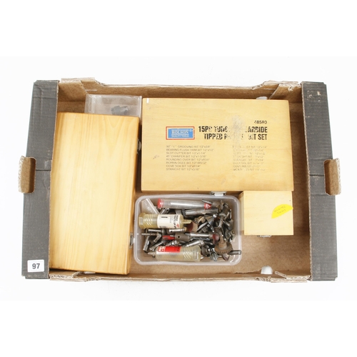 97 - Two sets of router bits etc G+