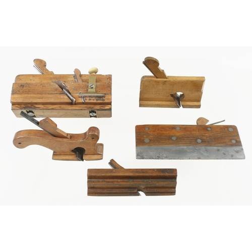 162 - A cill plane, fillister, unusual steel faced grooving plane etc G+