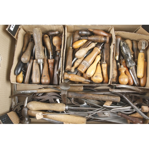 17 - A large collection of saddler's tools G+