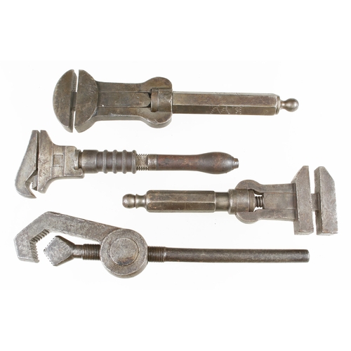 Four unusual adjustable wrenches G+